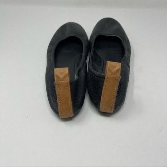 Mercedes Castillo womans black leather ballerina flats BoxE - Picture 5 of 8